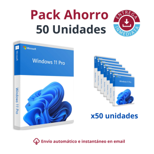 ✔️📲Windows 11 Pro - Paquete de 50 Licencias de Por Vida