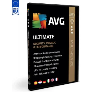 ✔️📲 AVG Ultimate 10 Dispositivos 1 Año (Internet Security + VPN + TuneUp) Descarga Digital