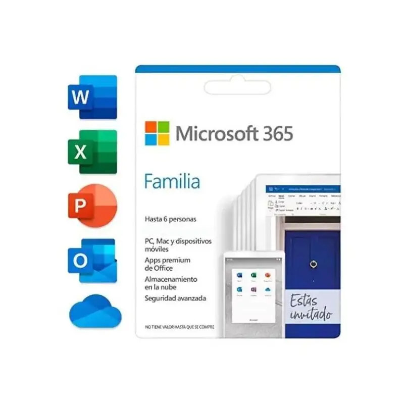 ✔️📲 Microsoft 365 Familia para 6 PC o Macs - Suscripción 6 meses