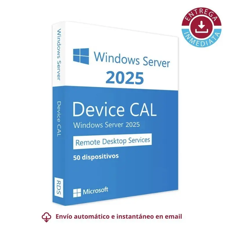✔️📲 Remote Desktop Services (50 Dispositivos) para Windows Server 2025