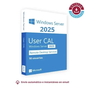 ✔️📲 Remote Desktop Services (50 Usuarios) para Windows Server 2025