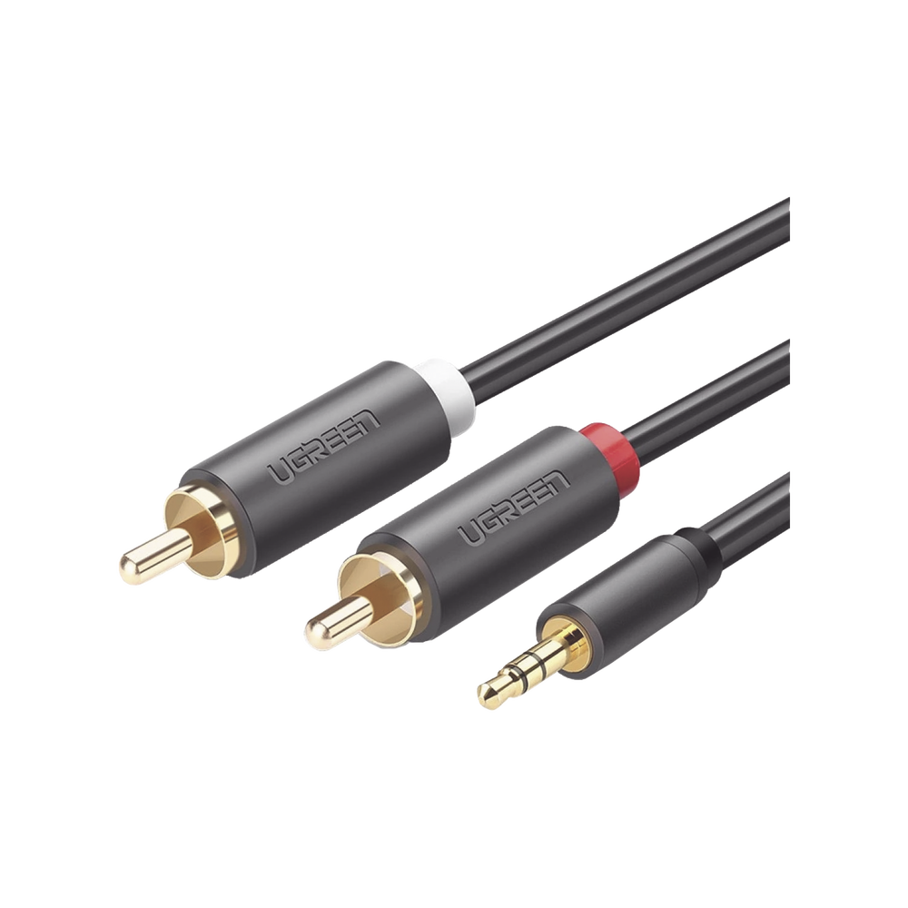 Cable Adaptador de 3.5mm Macho a 2 RCA Macho / 5 Metros (16.40 Pies) / Color Gris / Blindaje M?ltiple / ABS / Alta Calidad - Image 3