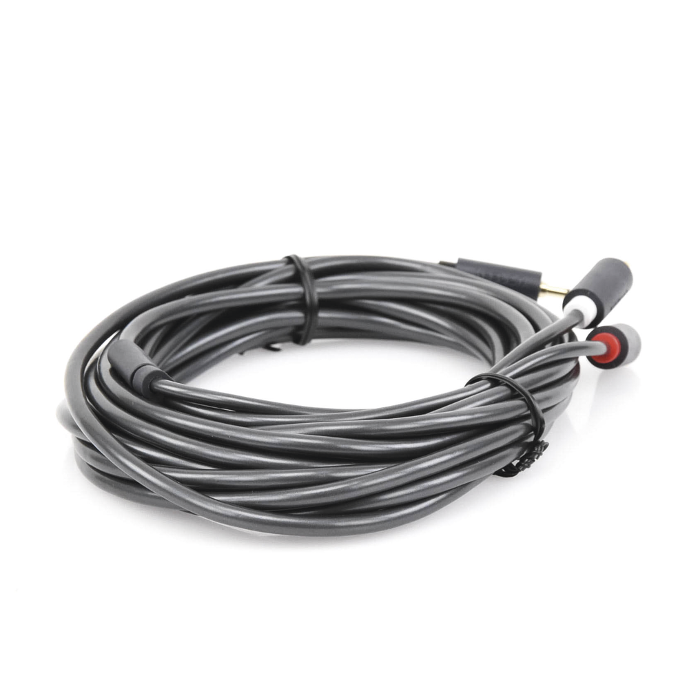 Cable Adaptador de 3.5mm Macho a 2 RCA Macho / 5 Metros (16.40 Pies) / Color Gris / Blindaje M?ltiple / ABS / Alta Calidad - Image 7