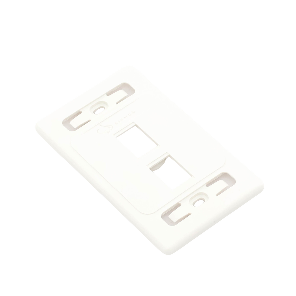 Placa de Pared Modular 10G MAX de 2 Salidas, Color Blanco - Image 2