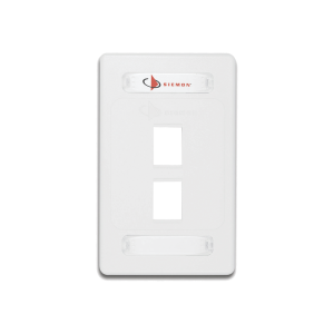 Placa de Pared Modular 10G MAX de 2 Salidas, Color Blanco