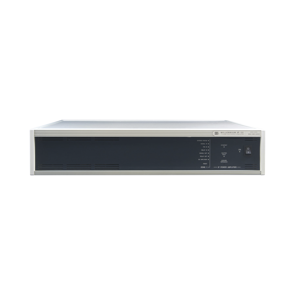 (1361) ETAPA DE POTENCIA DIGITAL 1x500W 100V MILLENNIUM IP CON CONECTIVIDAD IP LAN, SUPERVISON, CALIDAD DE SONIDO HQ PARA 1 ZONA, EN FORMATO RACK 2U