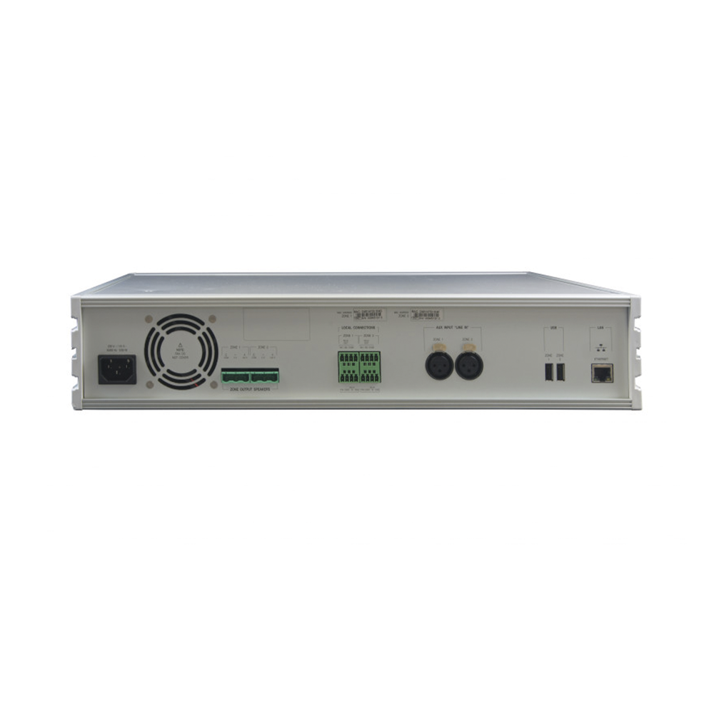 ETAPA DE POTENCIA DIGITAL 2x240W 100V MILLENNIUM IP CON CONECTIVIDAD IP LAN, SUPERVISON, CALIDAD DE SONIDO HQ PARA 2 ZONAS, EN FORMATO RACK 2U - Image 2