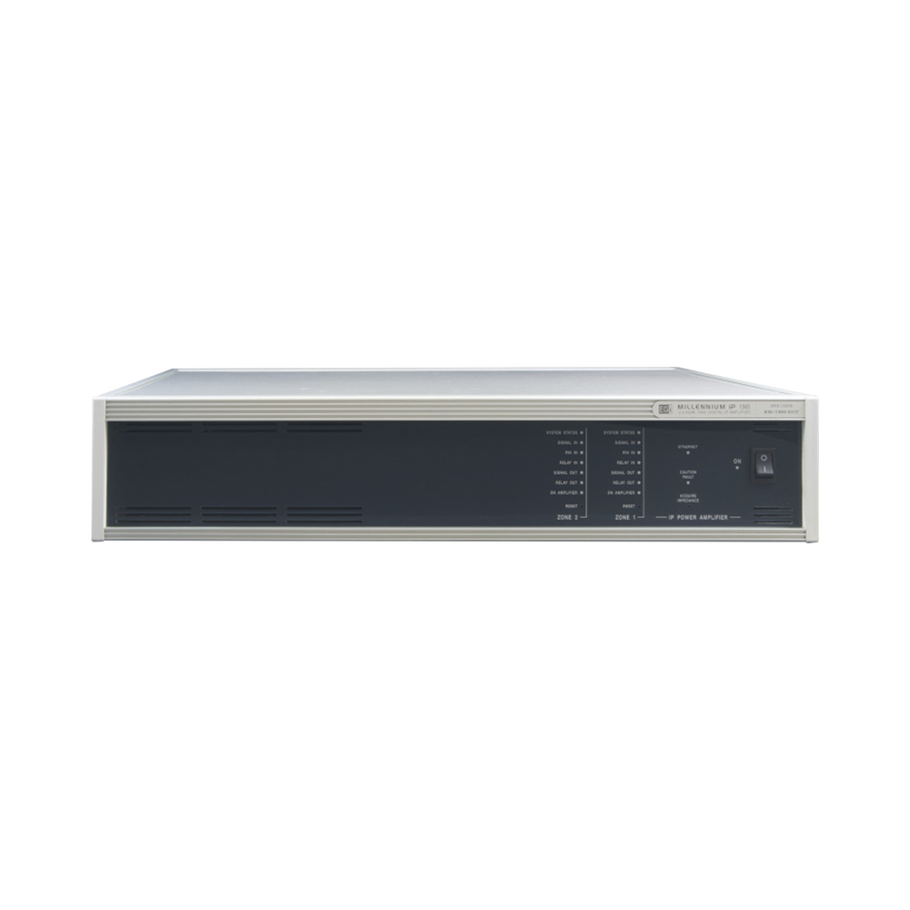 ETAPA DE POTENCIA DIGITAL 2x240W 100V MILLENNIUM IP CON CONECTIVIDAD IP LAN, SUPERVISON, CALIDAD DE SONIDO HQ PARA 2 ZONAS, EN FORMATO RACK 2U