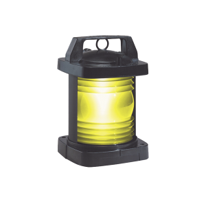 Luz de navegación en color amarillo con arco de visibilidad de 135°