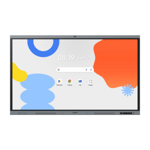 Pantalla Interactiva WAFX-P Series / 86" 4K UHD 3840x2160 / Android 15 EDLA Certified / Octa-core CPU / 48MP Camera / 8-Mic Array 10m / Dual 20W Speakers + Woofer / 50-Point IR Touch / Wi-Fi 6 / Bluetooth 5.0 / OPS Slot