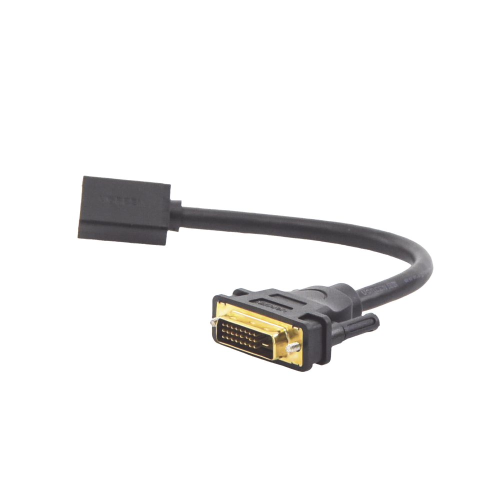 Convertidor DVI Macho a HDMI Hembra | Bidireccional | DVI 24+1 | 1080P@60Hz | Cable de 22 cm (8.66 Pulgadas) | Negro - Image 4