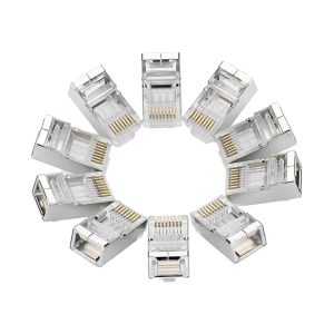 CONECTOR CAT6 BLINDADO BOLSA CON 10 UNIDADES