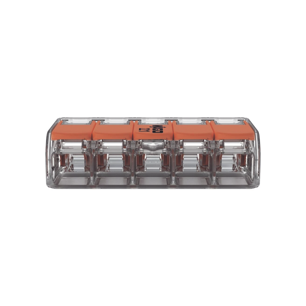 Conector Eléctrico / Borna de Conexión con Palancas / 5 Puntos / 6 mm² Máximo / 30A 450V / Transparente / CAGE CLAMP® / UL-ENEC-CB - Image 3