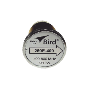 Elemento de 250 Watt en Línea 7/8" para Wattmetro BIRD 43 en Rango de Frecuencia de 400 a 800 MHz.