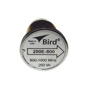 Elemento de 250 Watt en Línea 7/8" para Wattmetro BIRD 43 en Rango de Frecuencia de 800 a 1000 MHz.
