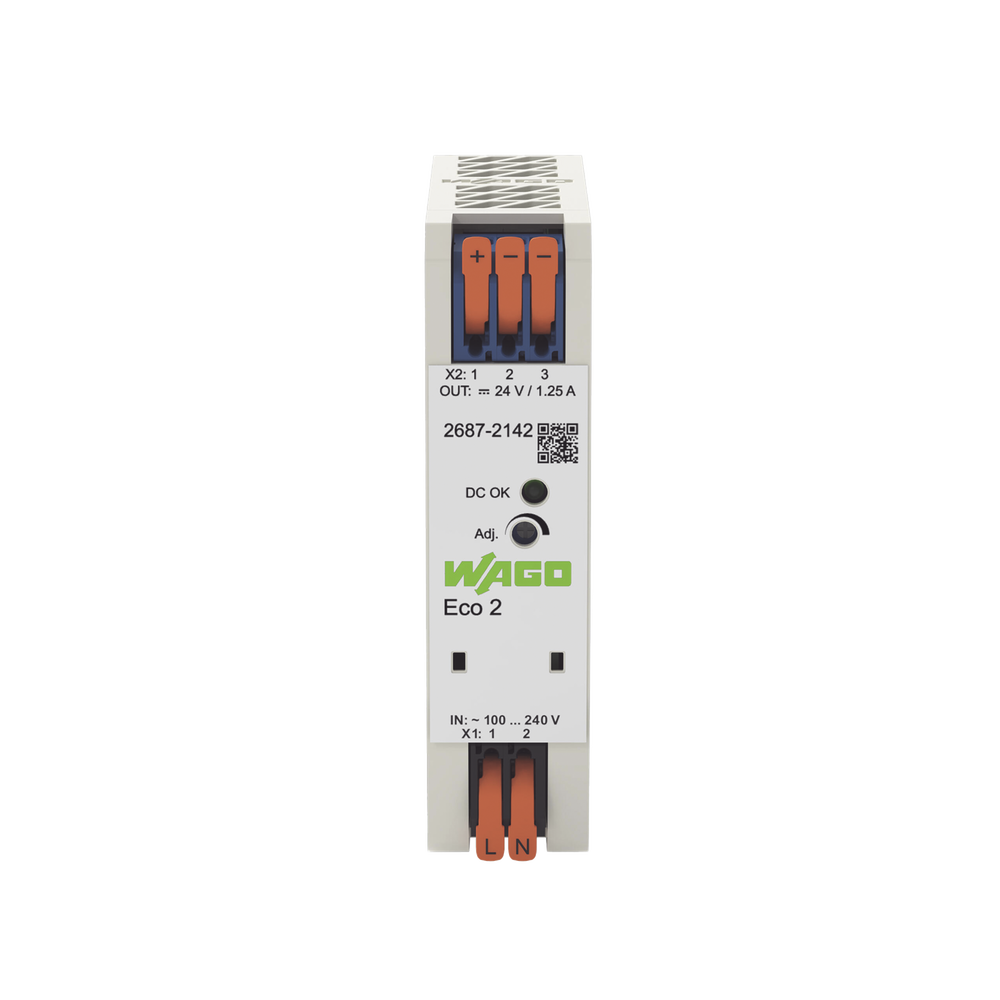 Fuente de Alimentación Eco 2 / Monofásica / 24V DC / 1.25A / 30W / Push-in CAGE CLAMP® / Carril DIN / SELV-PELV / IP20 - Image 3
