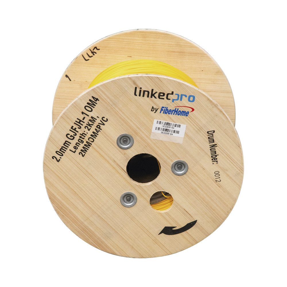 Fibra Óptica Multimodo OM4, 2 mm, Simplex, Tight Buffer, 900 micras, Color Amarillo - Image 2