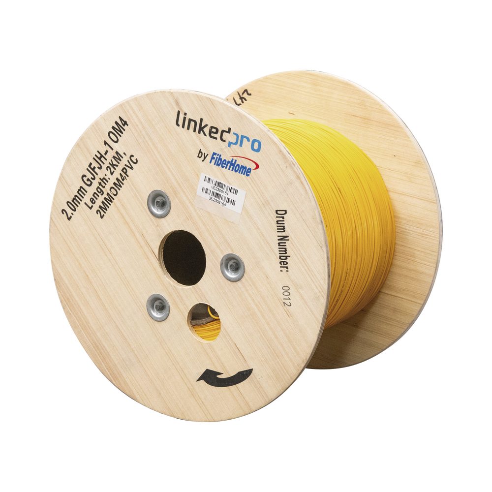 Fibra Óptica Multimodo OM4, 2 mm, Simplex, Tight Buffer, 900 micras, Color Amarillo - Image 3