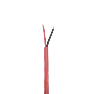 Bobina de 305 Metros (1000 Pies) de Alambre / 2 x 18 AWG / Riser / Tipo FPLR-CL3R, FT4 / Color Rojo / Para Aplicaciones en Sistemas de Detecci?n de Incendio y Sistemas de Evacuaci?n