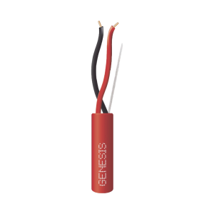 Bobina de 152 Metros (500 Pies) de Alambre / 2 x 18 AWG / Riser / Resistente al Fuego / Color Rojo / Tipo FPLR- CL3R - C(UL) -FT4 / Para Sistemas Contra Incendio o Sistemas de Evacuaci?n