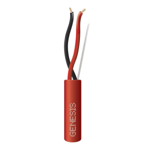 Carrete de 305 Metros (1000 Pies) de Alambre / 2 x 14 AWG / Plenum / Tipo FPLP / Color Rojo / Para Aplicaciones en Sistemas de Detecci?n de Incendio y Sistemas de Evacuaci?n.