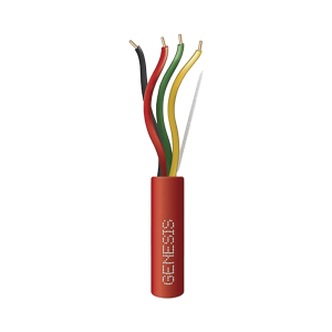 Carrete de 305 Metros (1000 Pies) de Alambre / 4 x 14 AWG / Plenum / Tipo FPLP-CL3P / Resistente al Fuego / Color Rojo / Para Sistemas Contra Incendio o Sistemas de Evacuaci?n