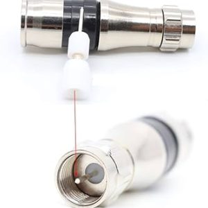 Conector F Macho de Compresión para instalar en Cable Coaxial RG-11, 75 Ohm.