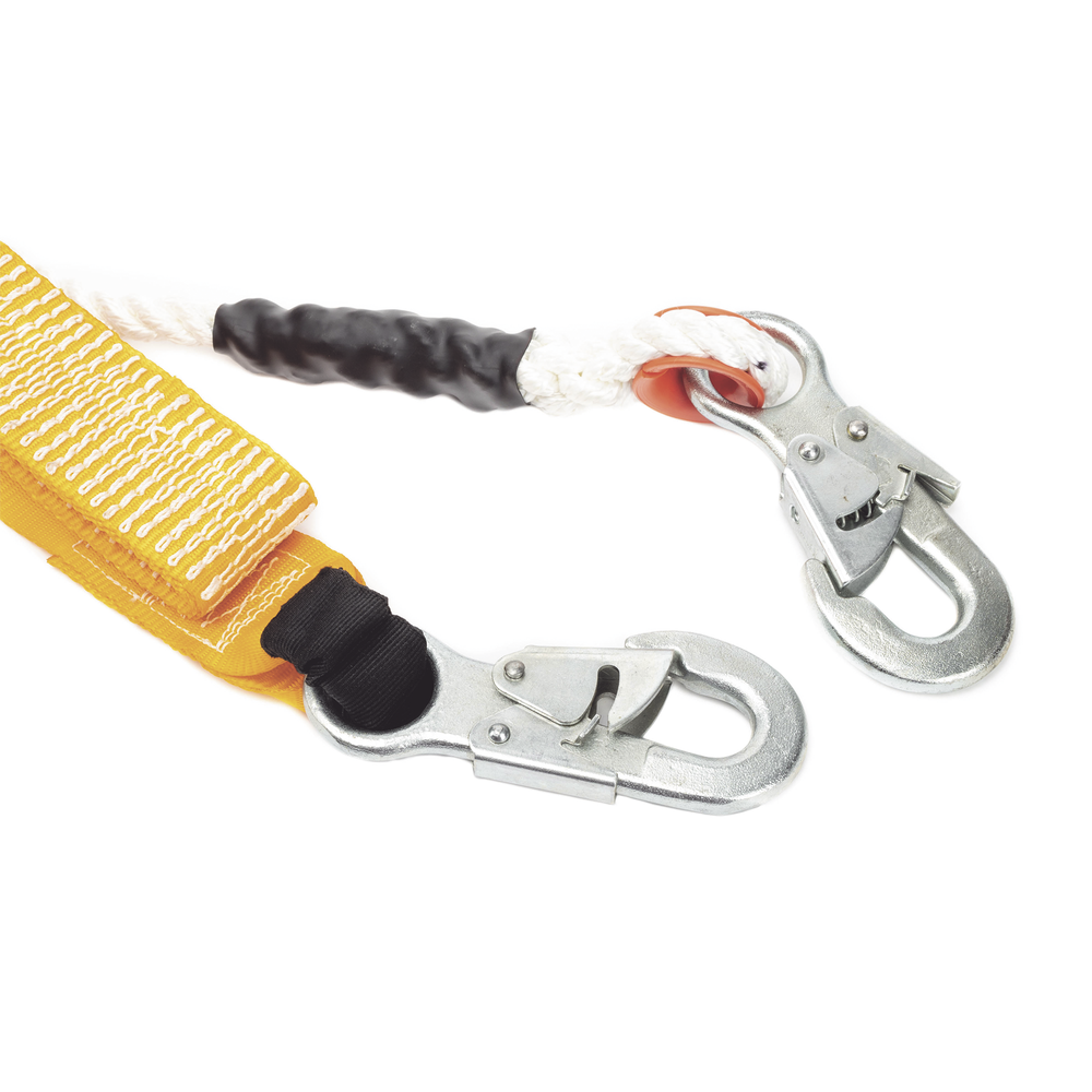 Amortiguador con Cable de Protección de Nylon y 2 Ganchos de Seguro Doble. - Image 2