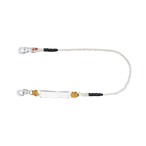 Amortiguador con Cable de Protección de Nylon y 2 Ganchos de Seguro Doble.