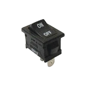 Interruptor Rocker SPST Off-On, Poliamida Negro, 11 Amp., Hasta 125 Vca, Contacto en Plata, 4.8 mm