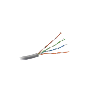 Bobina de Cable de 305 Metros (1000 Pies) UTP Cat5e / Color Gris / UL, CM, Probado a 350 Mhz / Para Aplicaciones de CCTV, Redes de Datos, IP Megapixel, Control RS485