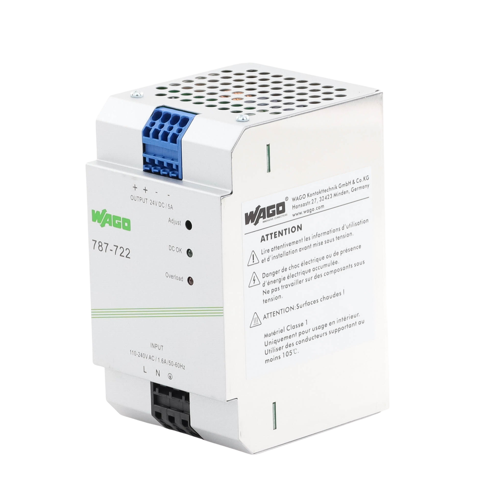 Fuente de Alimentación / 24V DC / 5A / 120W / PFC Activo / Montaje Carril DIN / IP20 / Conectores CAGE CLAMP® 4 mm² - Image 2