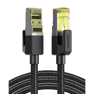 Cable Ethernet Cat7 CLASS F/FTP Redondo con Malla de Nylon 2 Metros (6.56 Pies)