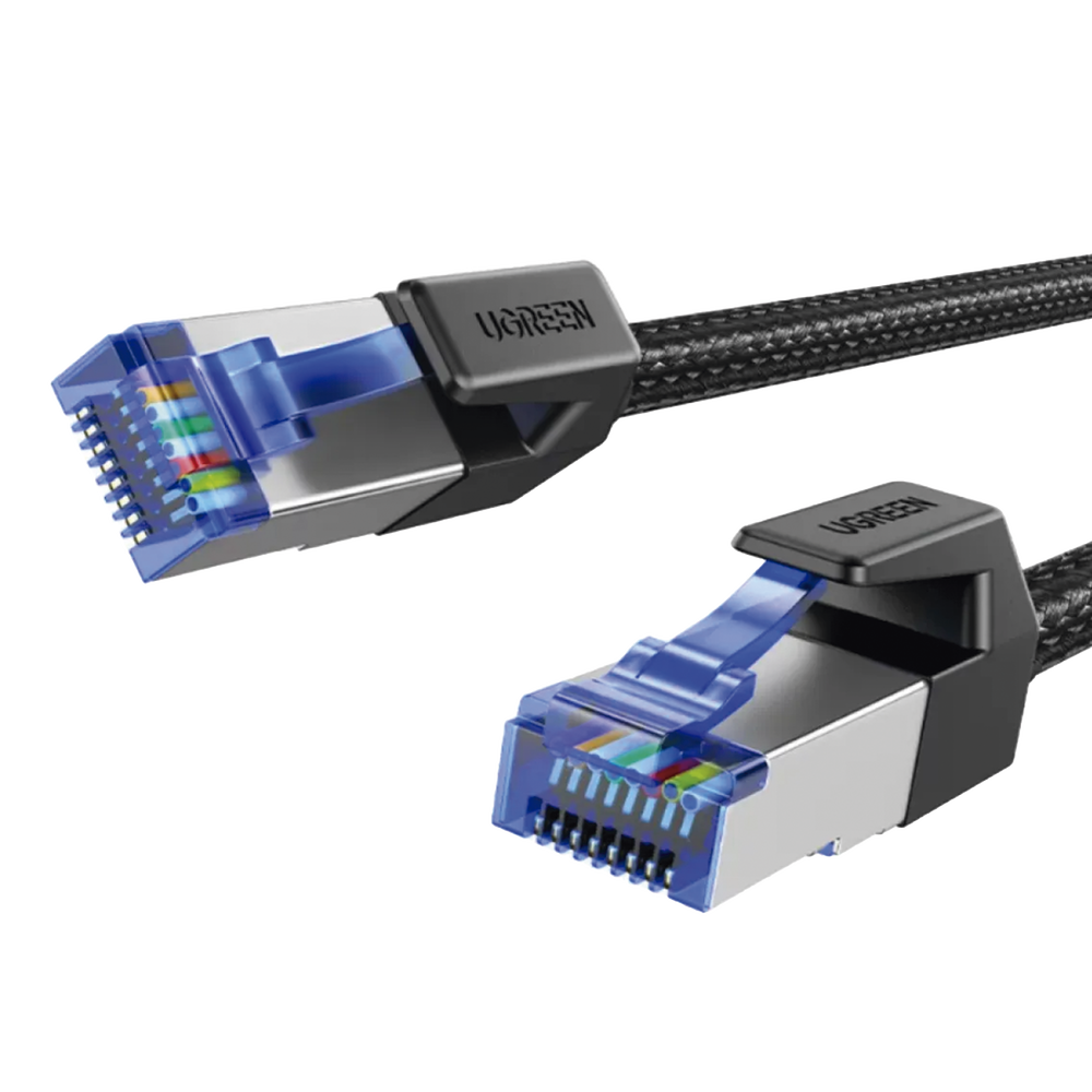 Cable Ethernet Cat8 CLASS F/FTP Redondo con Malla de Nylon 1 Metro (3.28 Pies) - Image 2