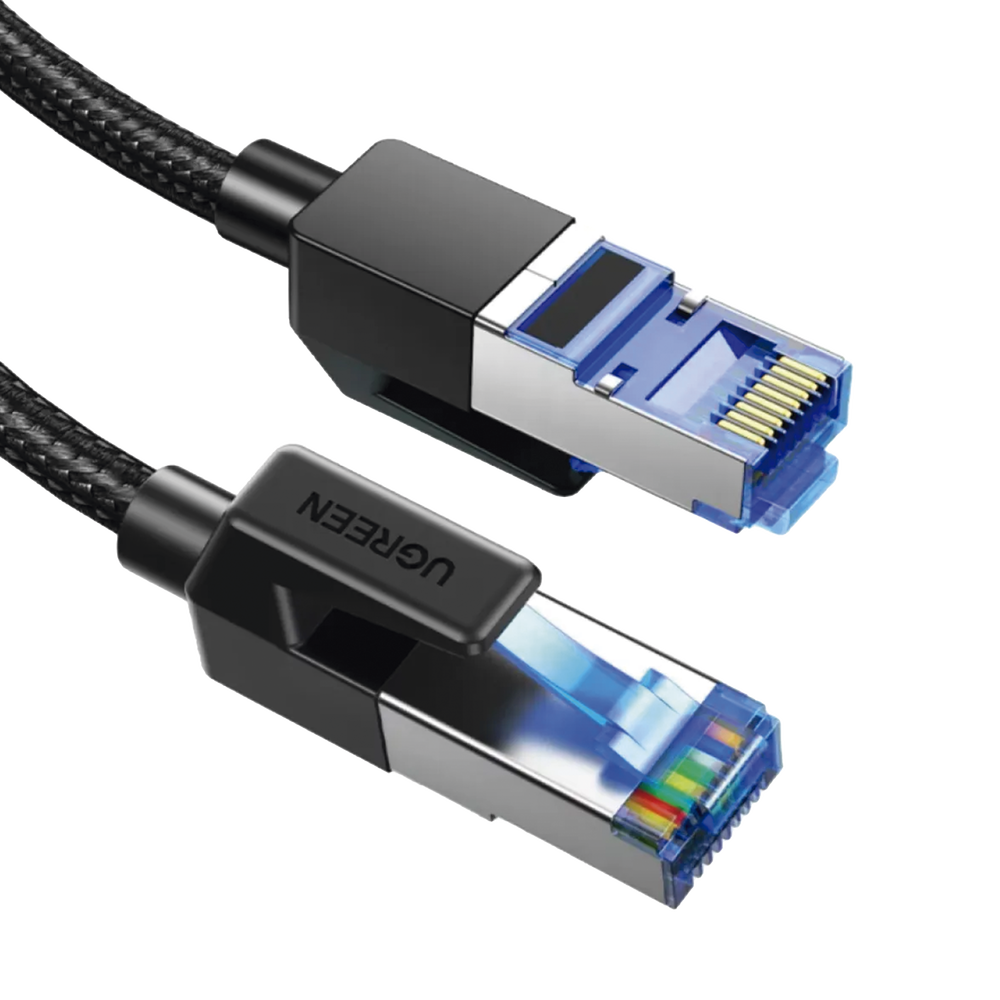 Cable Ethernet Cat8 CLASS F/FTP Redondo con Malla de Nylon 1 Metro (3.28 Pies) - Image 3