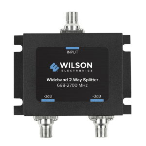 Divisor de Potencia Coaxial 2 Vías / 698-2700 MHz / 75 Ohm / Pérdida por División 3 dB / Aislamiento ≥20 dB / Conector F-hembra / Diseño Microstrip