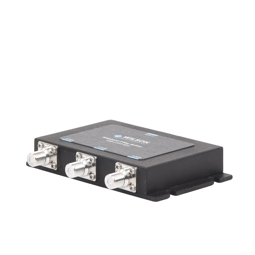 Divisor de potencia de 3 vías para la distribución de señal a tres antenas de servicio | 4.8 dB de pérdida por puerto | Conectores F hembra - Image 2