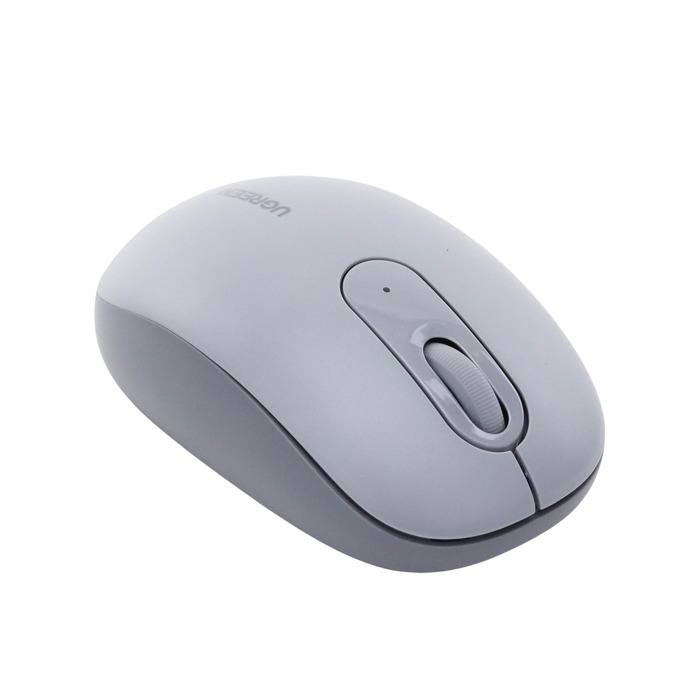 Mouse Inalámbrico 2.4G 800/1200/1600/2400 DPI | Función de 3 botones | Alcance 10m | Silencioso | Ergonómico | Anti-caída y Anti-interferencias | Batería Alcalina AA incluida | Color Grey. - Image 6