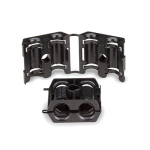 Sujetador Doble para Cable con Di?metro de 9 a 12 mm (0.35 a 0.47 Pulgadas). Paquete de 10 Piezas