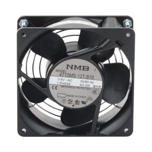 Ventilador Axial Compacto, de 4 Pulgadas, 49 CFM, 115 Vca, De Acero, Color Negro