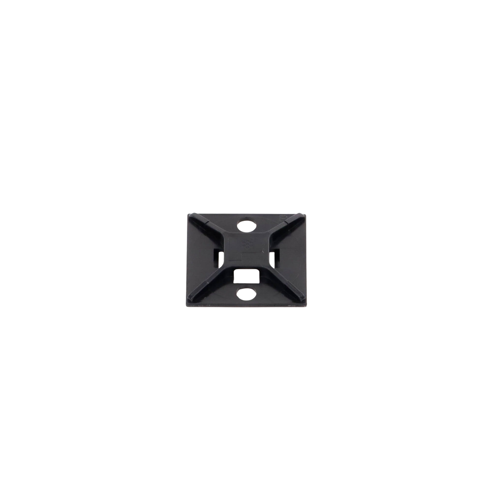 Montaje-Sujetador Para Cable de 4 vías, con Adhesivo Acrilico, 25.4 x 25.4mm (1in x 1in), Color Negro, Uso en Exterior, 1 pieza - Image 5