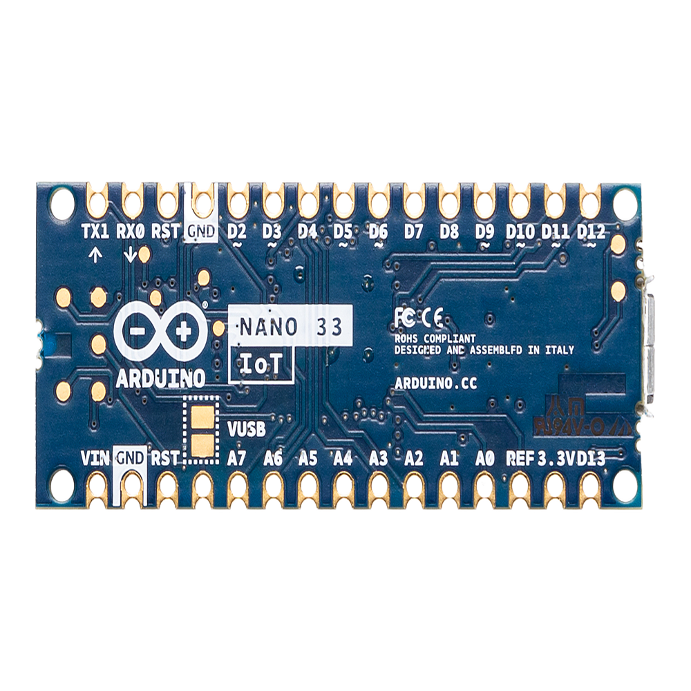 Placa de Desarrollo IoT / Arduino Nano 33 IoT / Cortex-M0+ SAMD21 / Wi-Fi + Bluetooth / Chip Criptográfico ATECC608A / IMU 6 Ejes / Compatible Arduino IDE - Image 3
