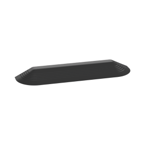 Tapa Final Para Canaleta de Piso AFR4BCBL6, Material PVC Rígido, Color Negro