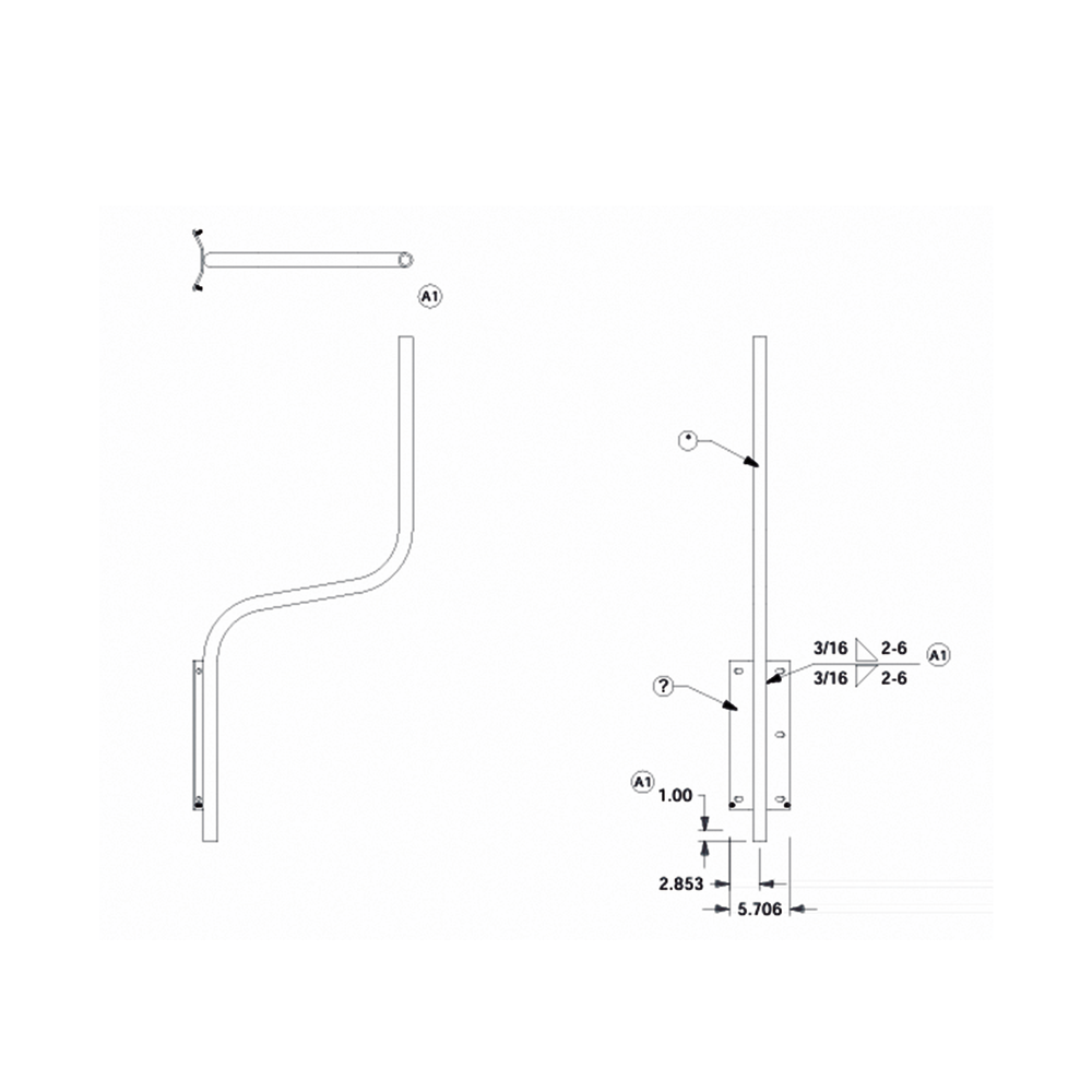 Soporte para montaje en poste compatible con linea de antenas OMNI-B - Image 2