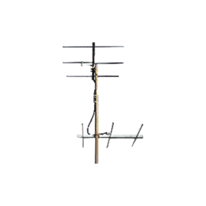 Juego de 2 Antenas Bi-direccionales reforzadas de 3 elementos para TV.
