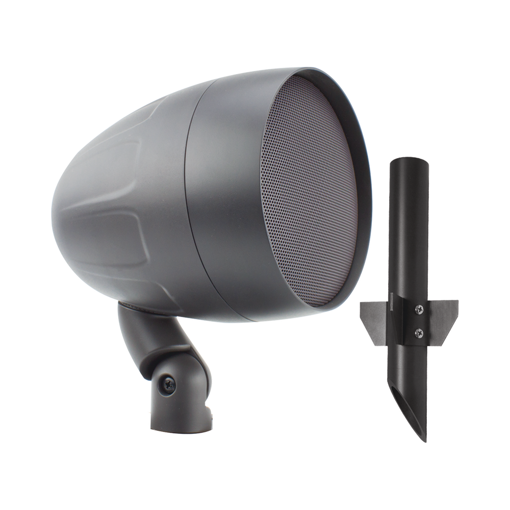 exterior | altavoz de 2 vías | Acoustiscape 8in | 64 Watts | 8 ohms| 70V/100V | Switchable | incluye estaca