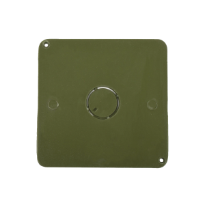Tapa  para Caja Cuadrada de 1/2" para instalaciones con tubería PVC Conduit pesado.