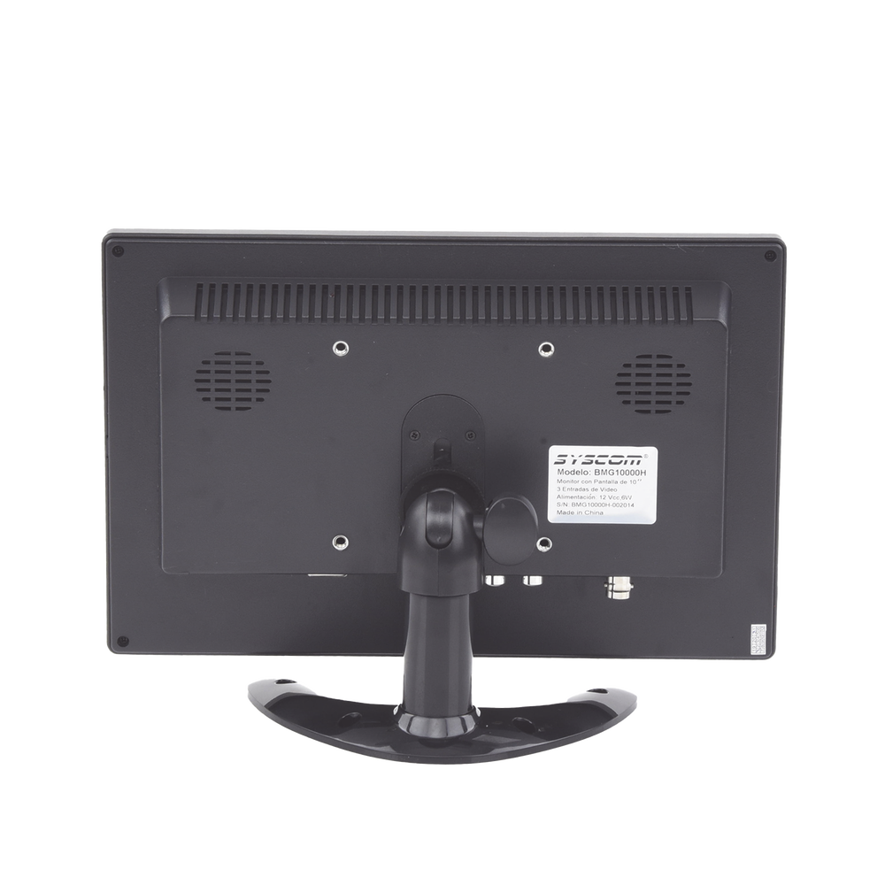 Monitor 10.1" TFT-LCD ideal para colocar en vehículos o DVR/NVR. Entradas de video HDMI, VGA y RCA (CVBS) - Image 4