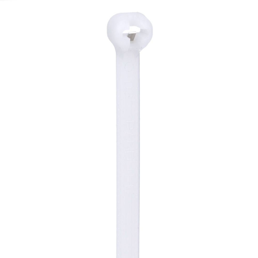 Cincho de Nylon 6.6 Dome-Top® Con Lengüeta de Bloqueo de Acero Inoxidable, 305 mm largo x 4.7mm ancho, Color Natural, Paquete de 100pz - Image 2