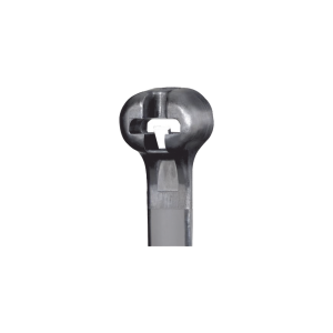 Cincho de Nylon 6.6 Dome-Top®, Con Lengüeta de Bloqueo de Acero Inoxidable, 620 mm largo x 7mm ancho, Color Negro, Exterior Resistente a Rayos UV, Paquete de 100pz